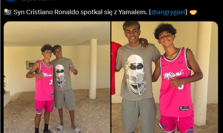 SPOTKANIE Yamala z synem Cristiano Ronaldo! :D